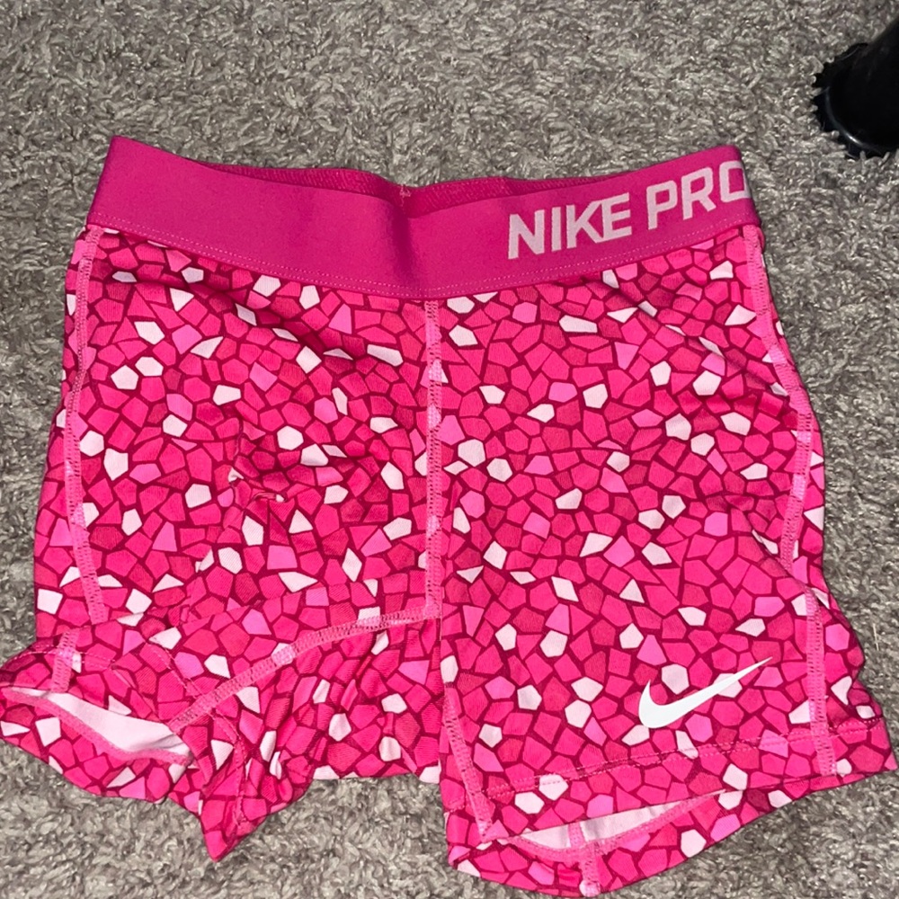 Youth Medium Pink Nike pro shorts